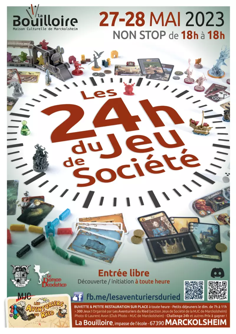 Affiche officielle 24h du jeu de société 2023
