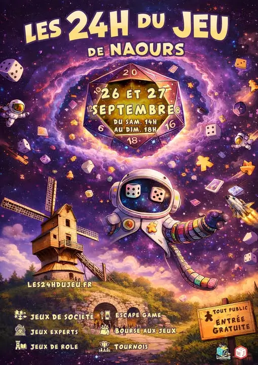 Affiche officielle Les 24h du jeu de Ludonor 2026