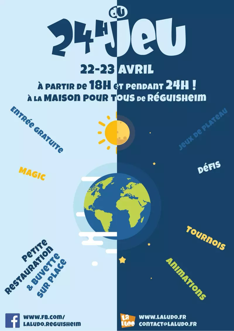 Affiche officielle Les 24H du jeu 2022