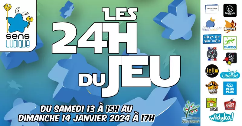 Official poster Les 24 h du jeu 2024