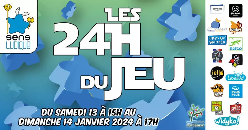Affiche officielle Les 24 h du jeu 2024