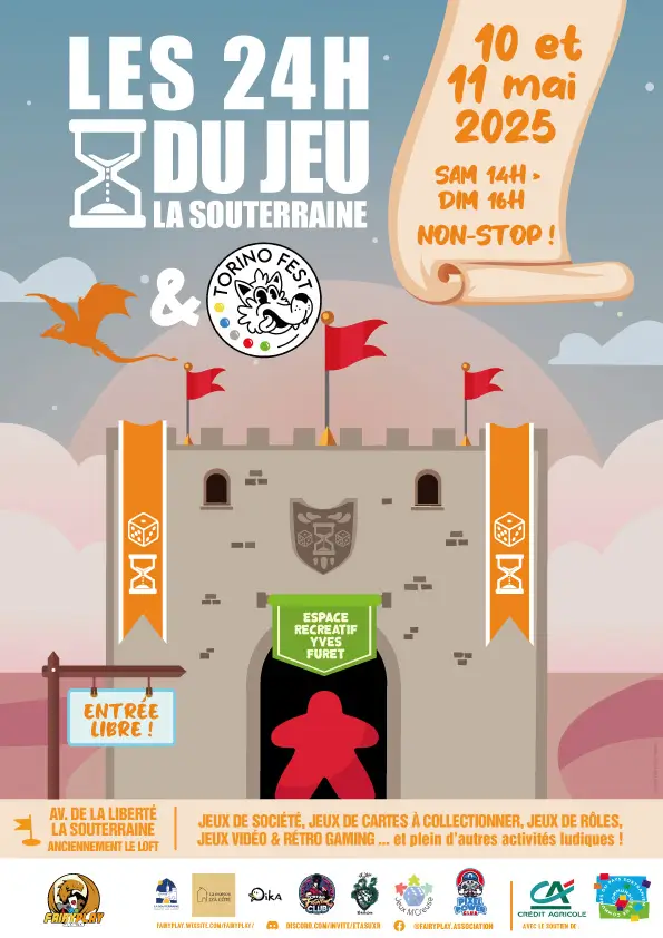 Affiche officielle Les 24h du jeu de La Souterraine 2025