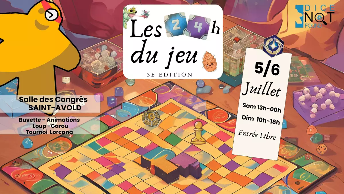 Affiche officielle Les 24H du jeu de société 2025