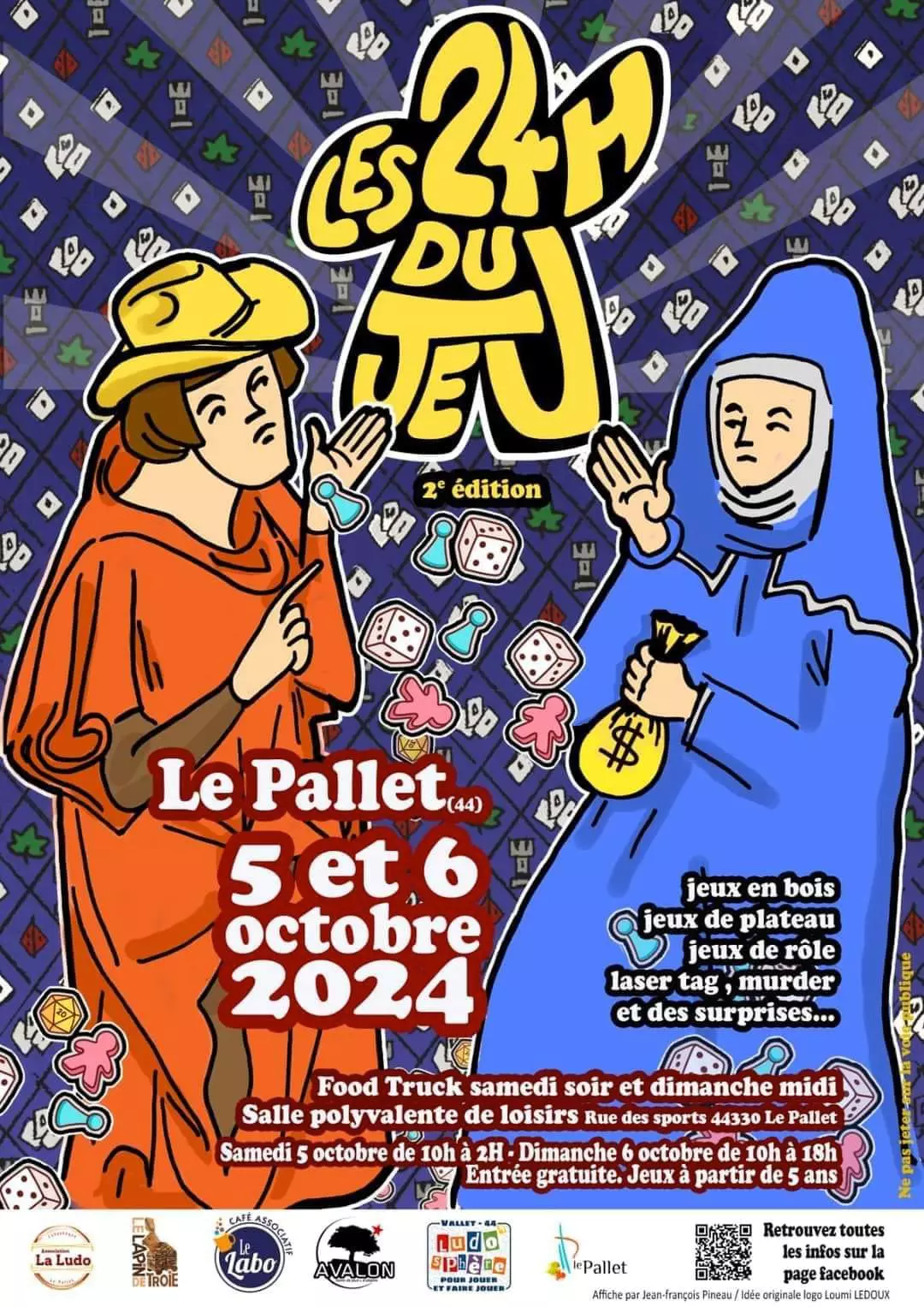 Affiche officielle Les 24 heures du jeu du vignoble 2024