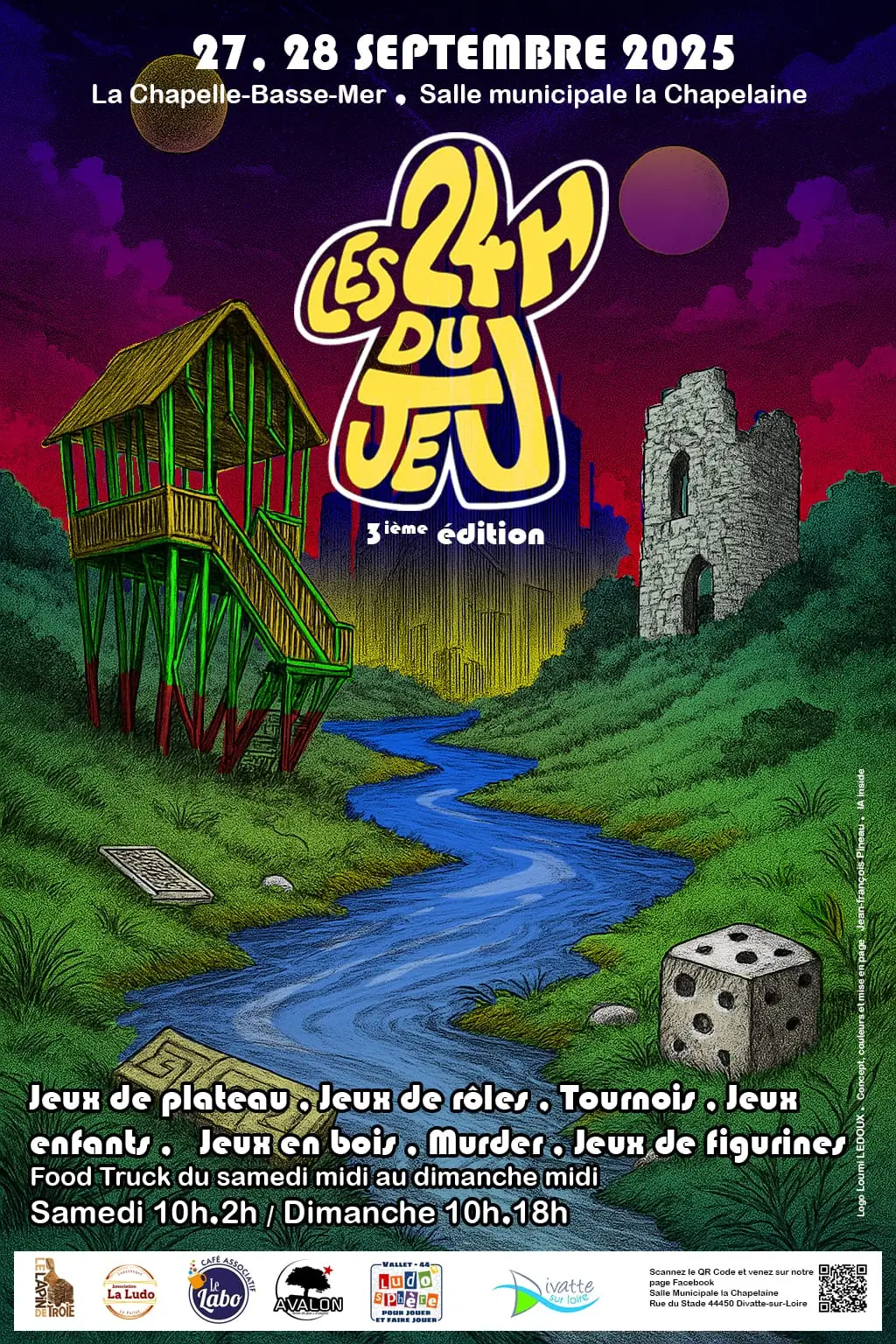 Affiche officielle Les 24 heures du jeu du vignoble 2025