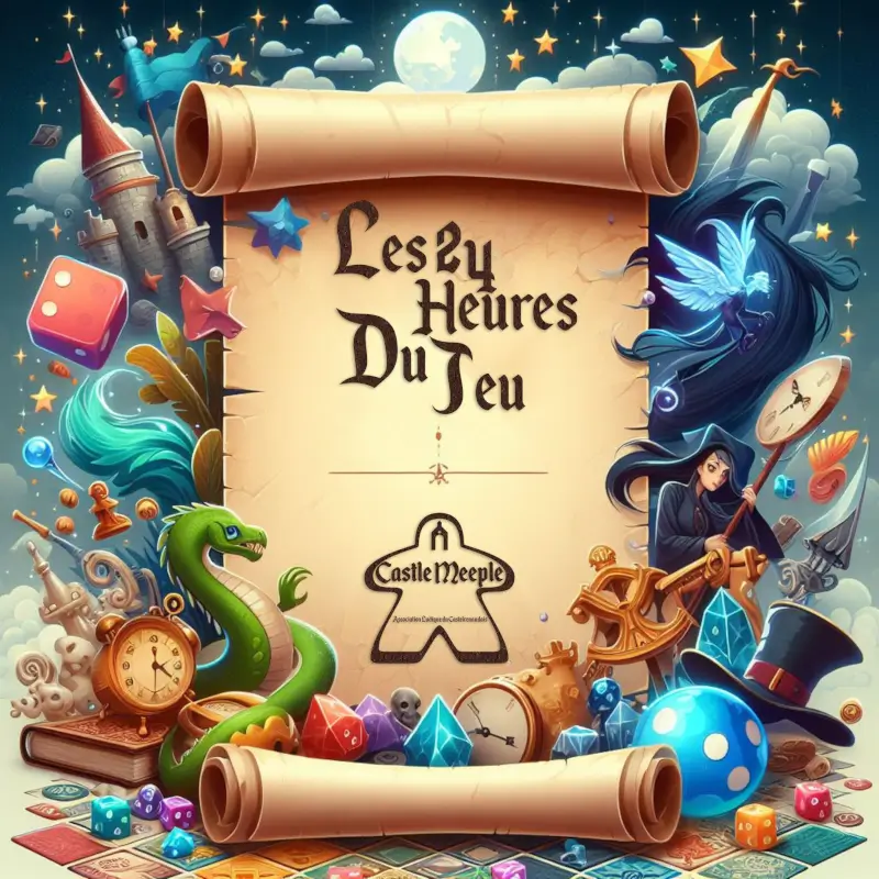 Affiche officielle Les 24h du jeux du Castelrenaudais 2024