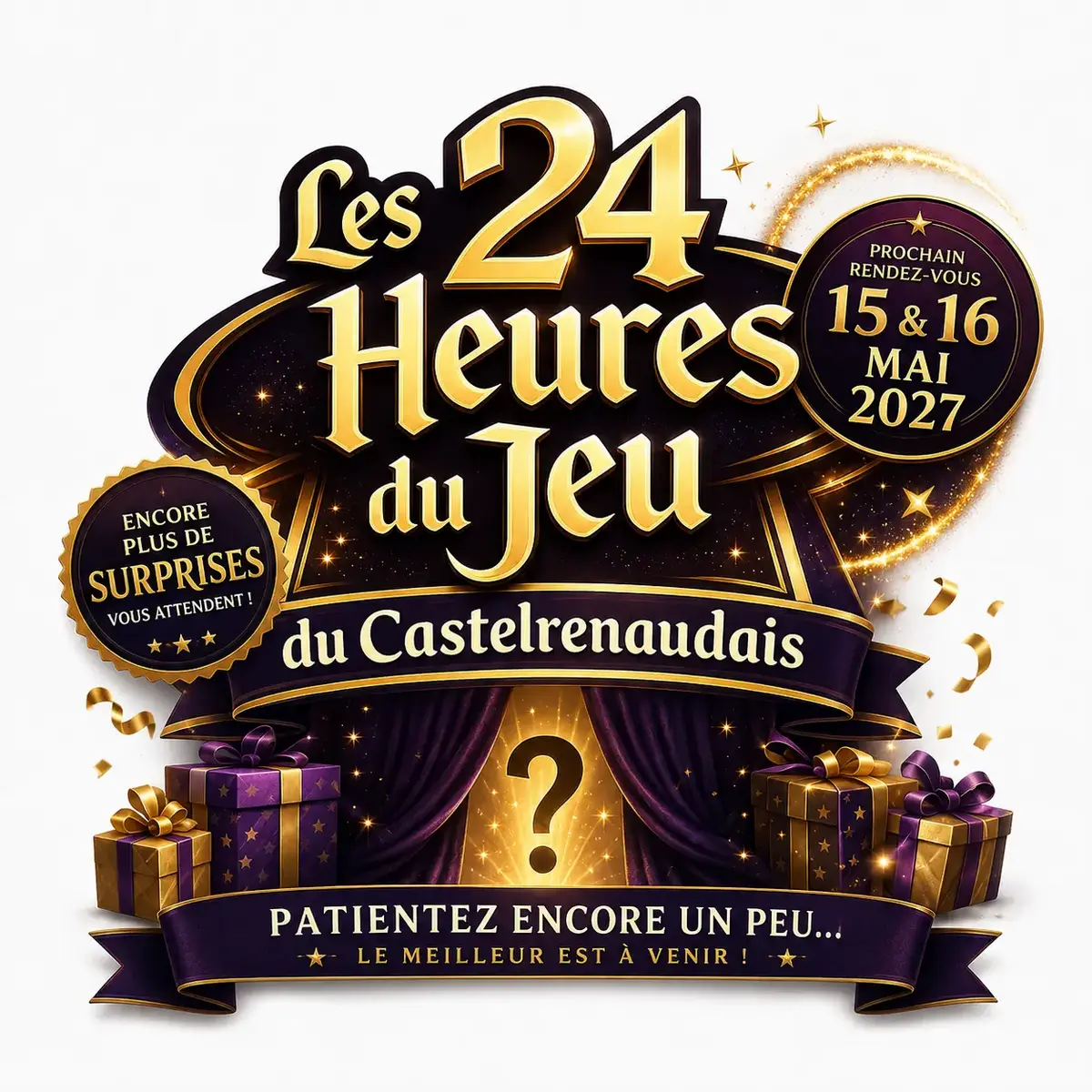 Affiche officielle Les 24h du jeux du Castelrenaudais 2027