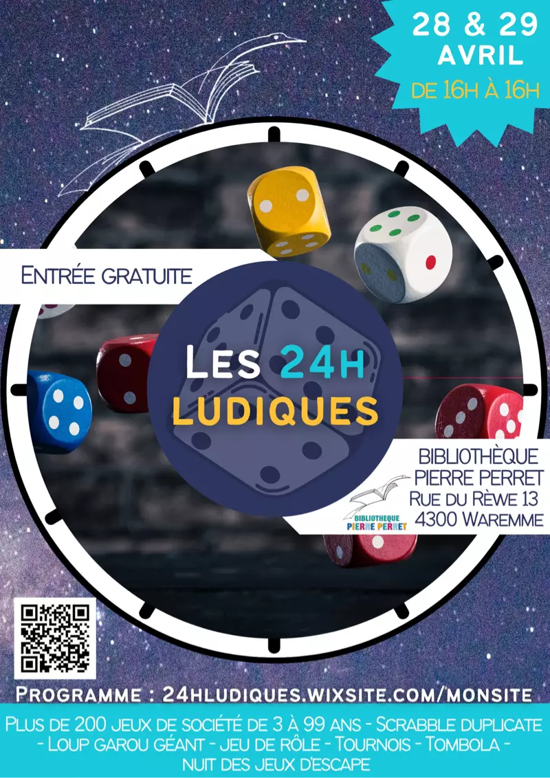 Affiche officielle Les 24h Ludiques 2023
