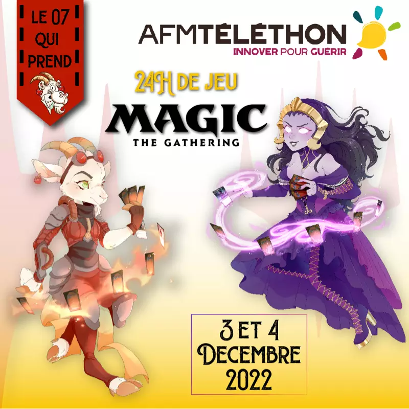 Affiche officielle 24 h de jeu Magic the Gathering 2022