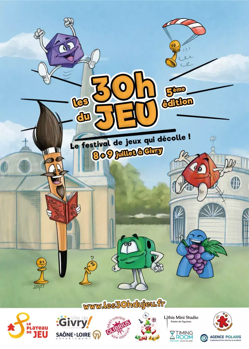 Affiche officielle Les 30 h du Jeu 2023