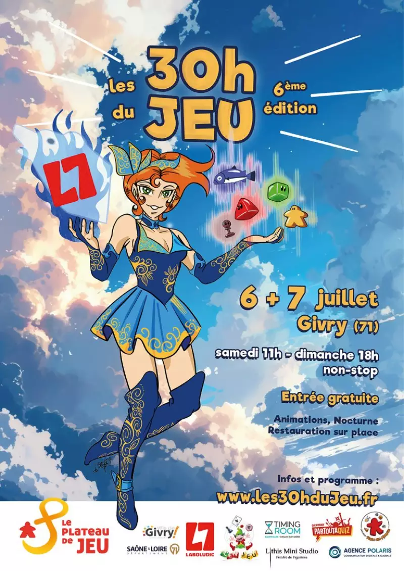 Affiche officielle Les 30 h du Jeu 2024