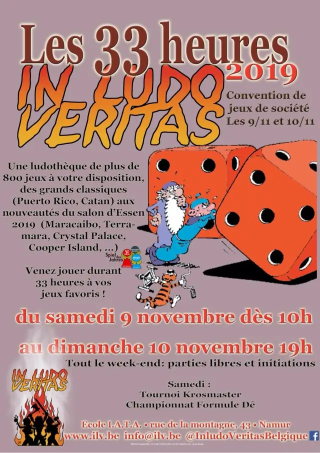 Official poster 33 heures In Ludo Veritas 2019