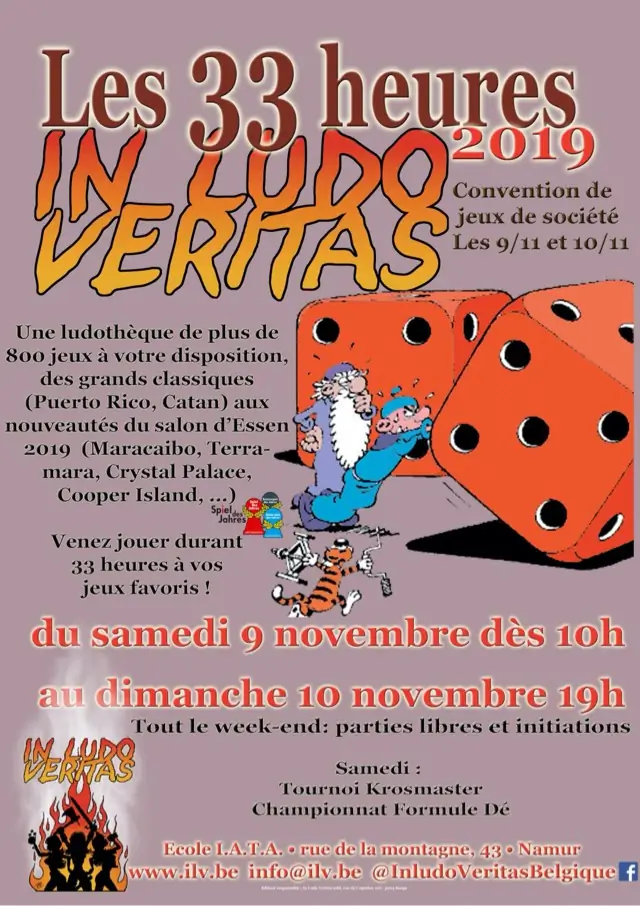 Affiche officielle 33 heures In Ludo Veritas 2019