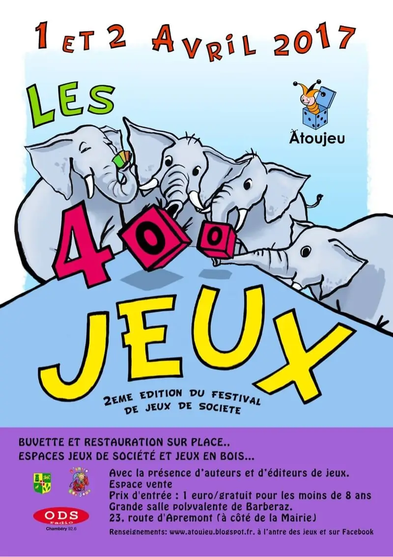 Affiche officielle Les 400 Jeux 2017