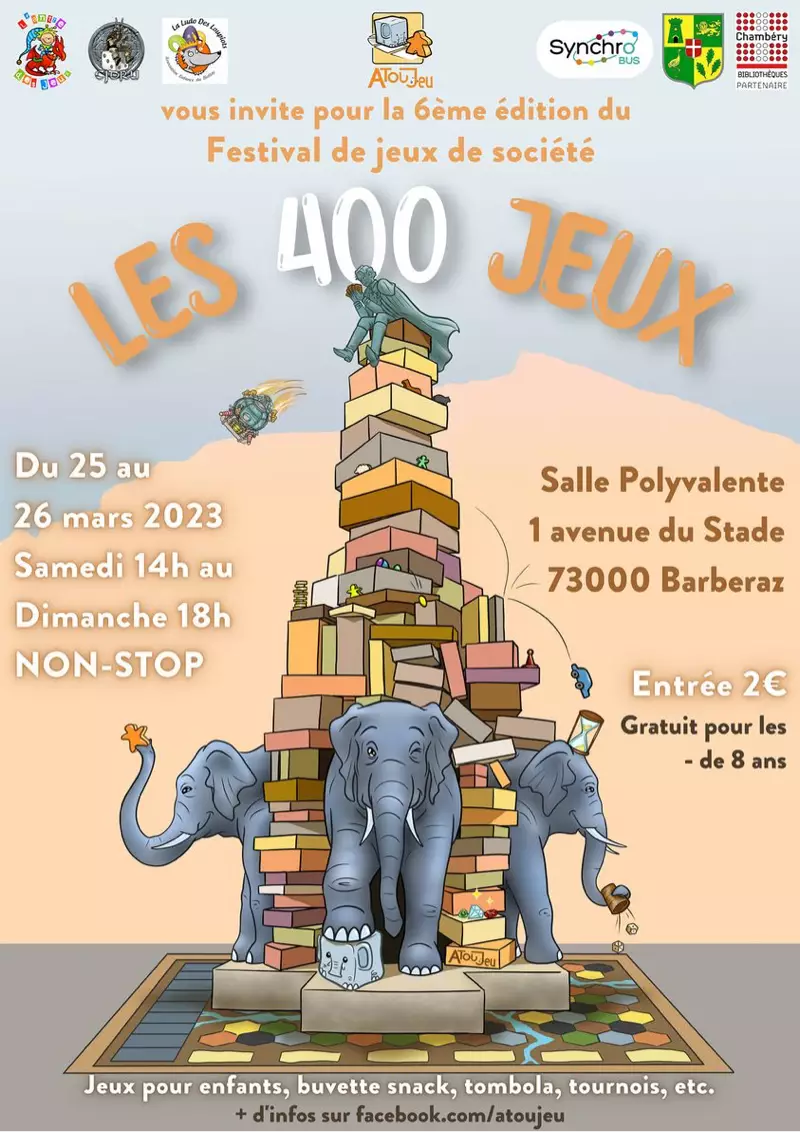 Official poster 400 jeux 2023