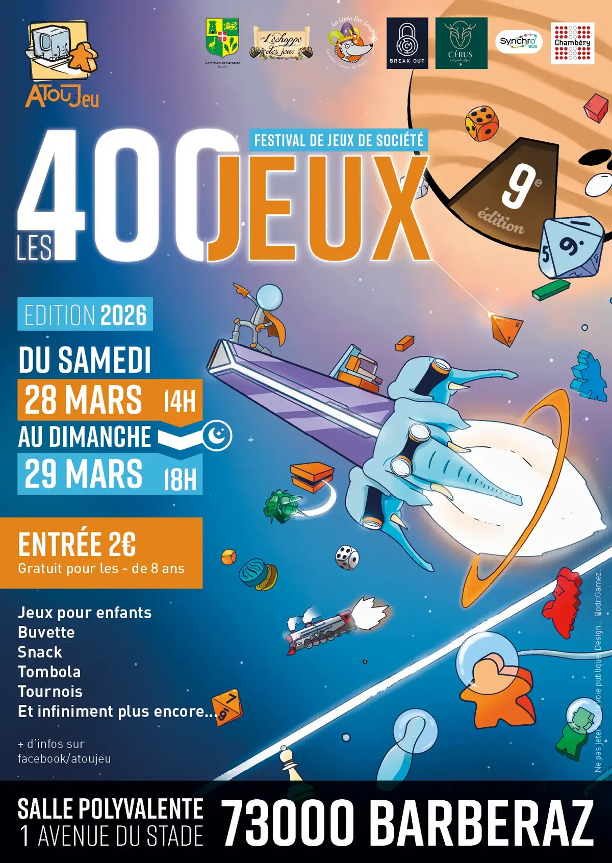 Affiche officielle Les 400 Jeux 2026