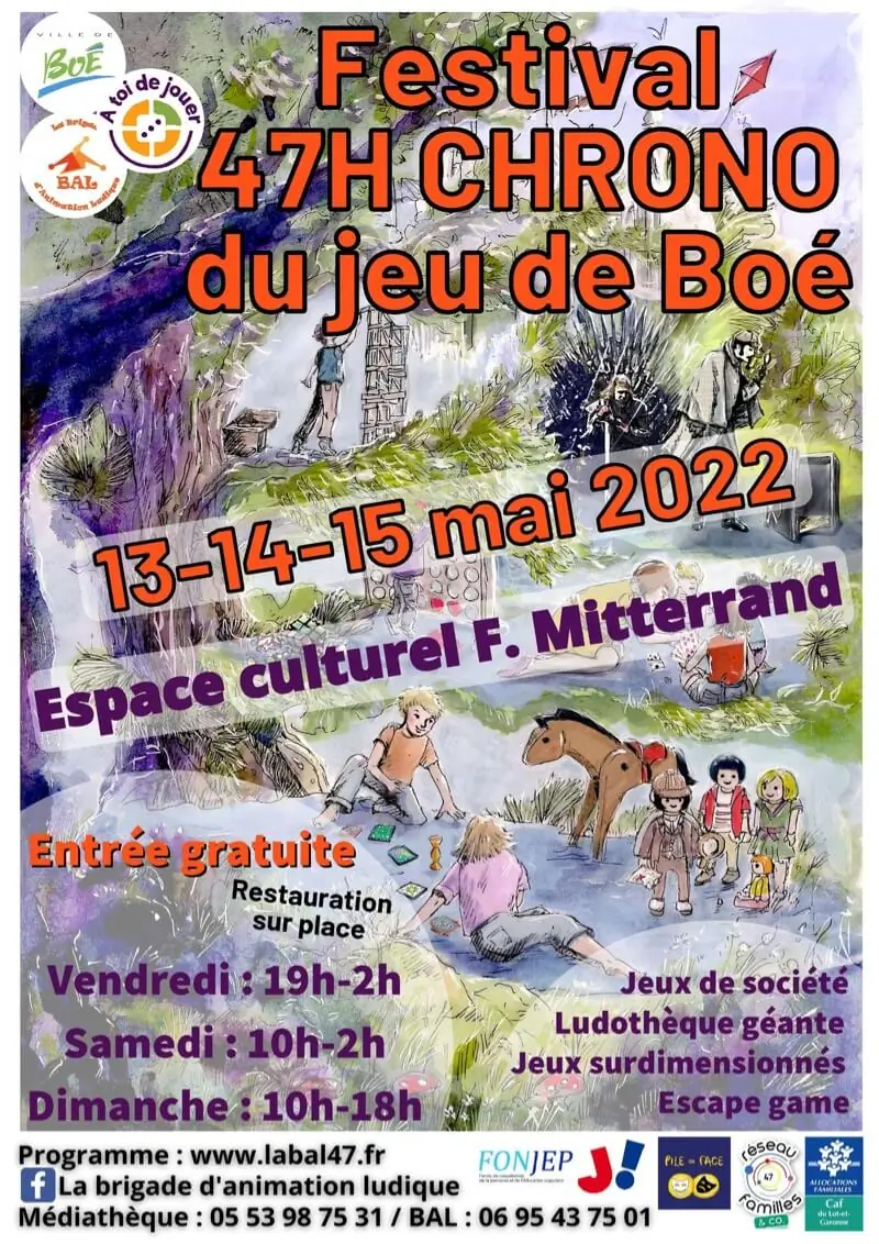 Affiche officielle 47 h Chrono pour Jouer 2022