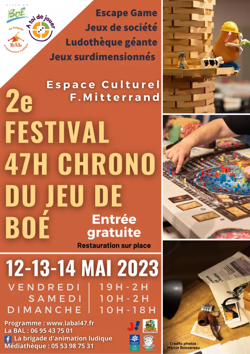 Affiche officielle 47 h Chrono pour Jouer 2023