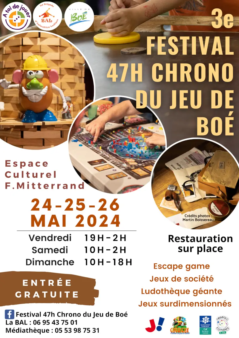 Affiche officielle 47 h Chrono pour Jouer 2024