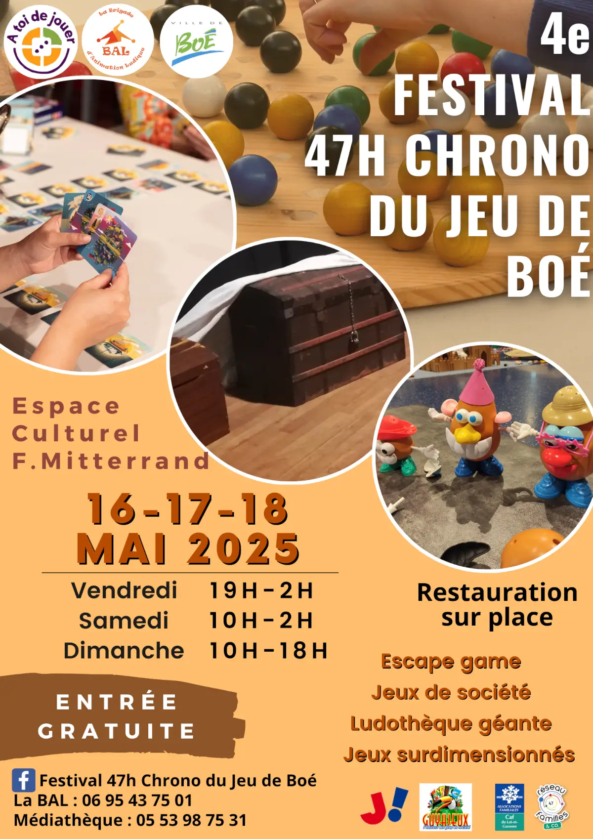 Affiche officielle 47 h Chrono pour Jouer 2025