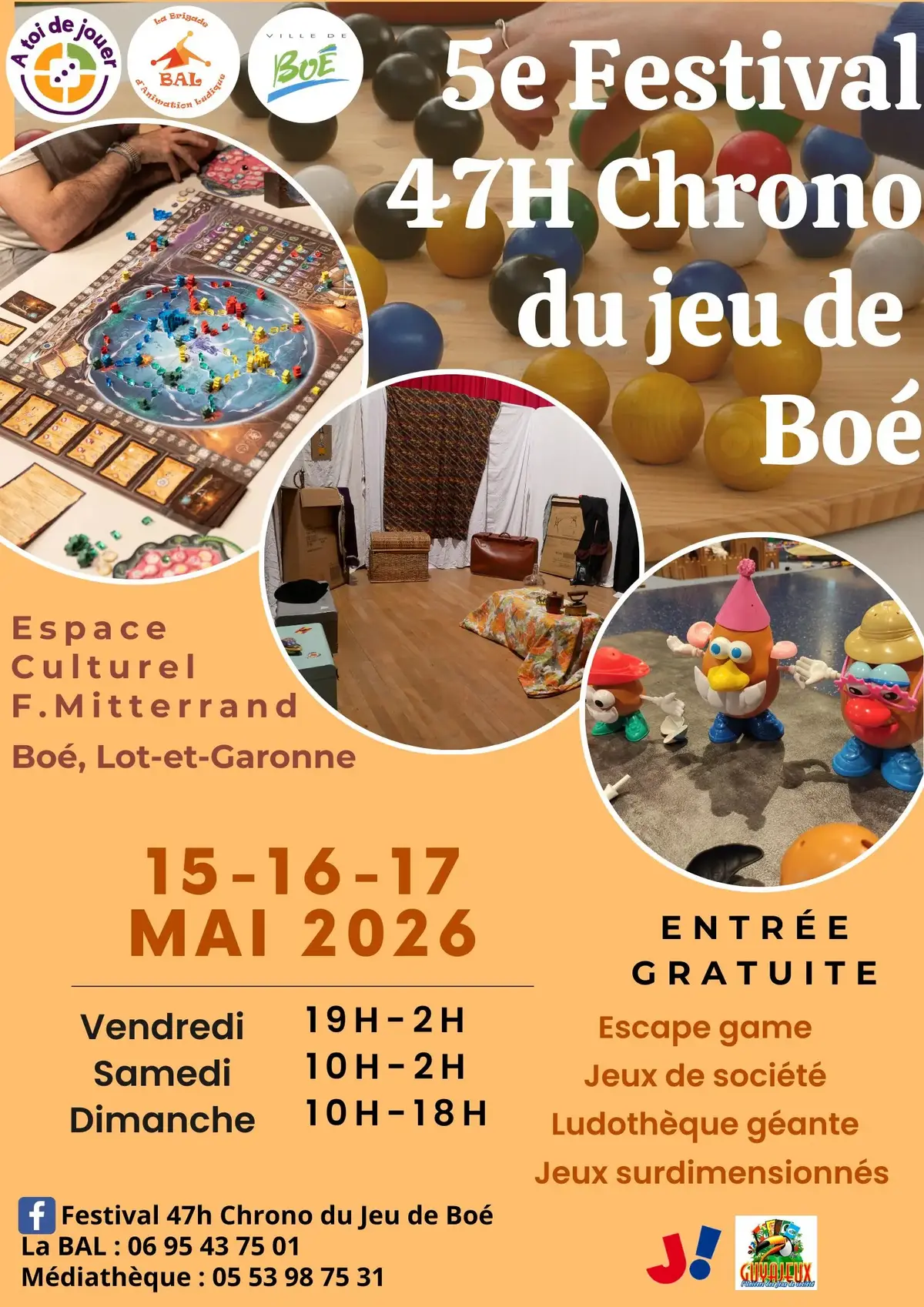 Affiche officielle 47 h Chrono pour Jouer 2026