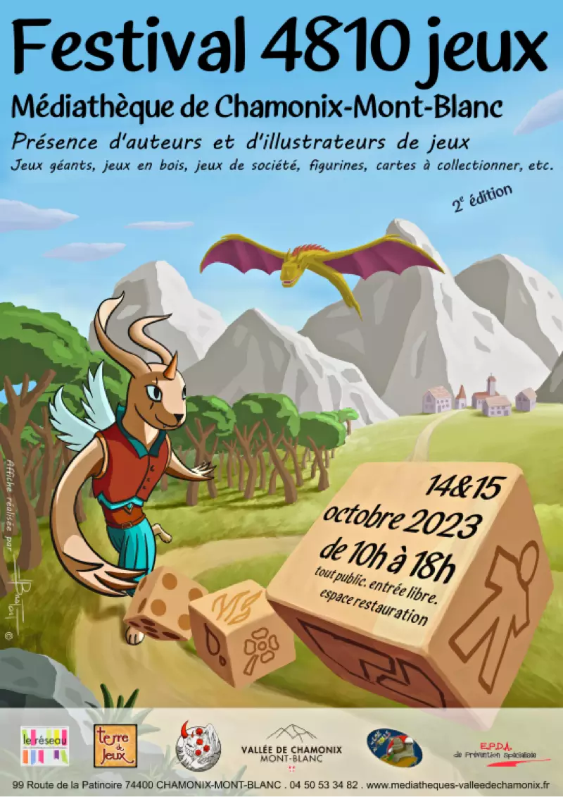 Official poster Festival 4810 jeux 2023