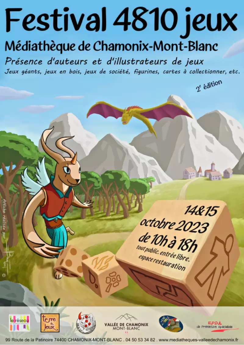 Affiche officielle Festival 4810 jeux 2023