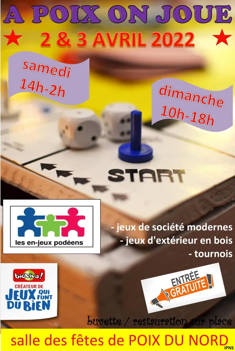 Affiche officielle À poix on joue 2022