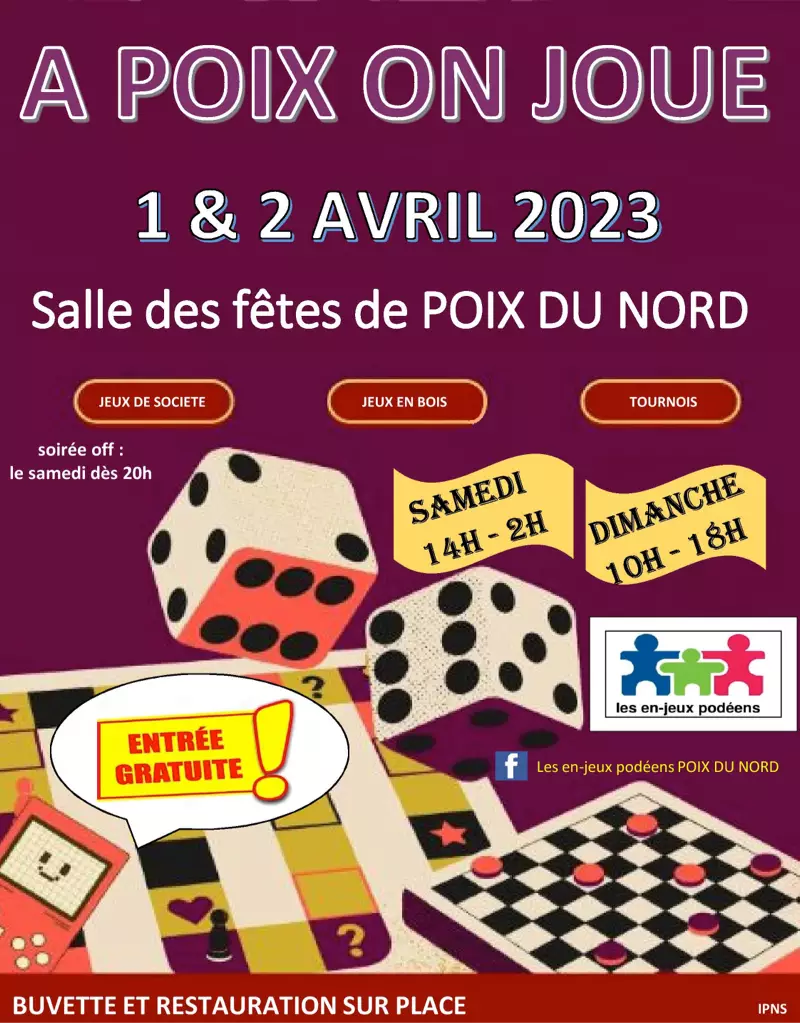 Affiche officielle À poix on joue 2023