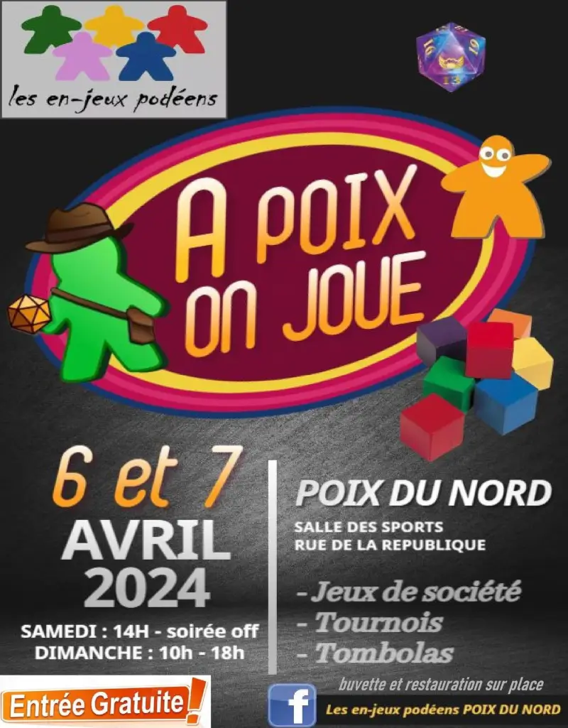 Official poster Ã€ poix on joue 2024