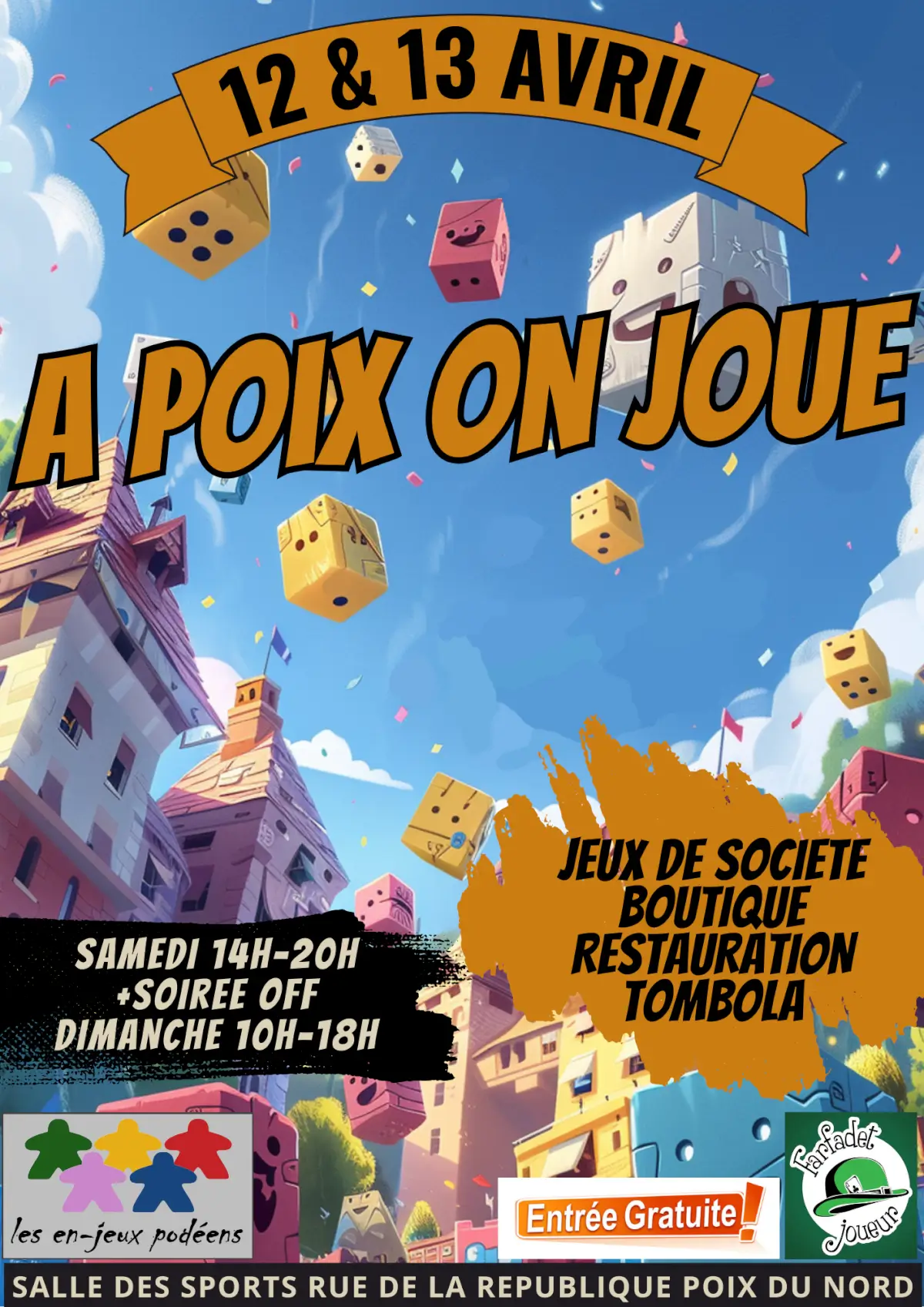Affiche officielle À poix on joue 2025