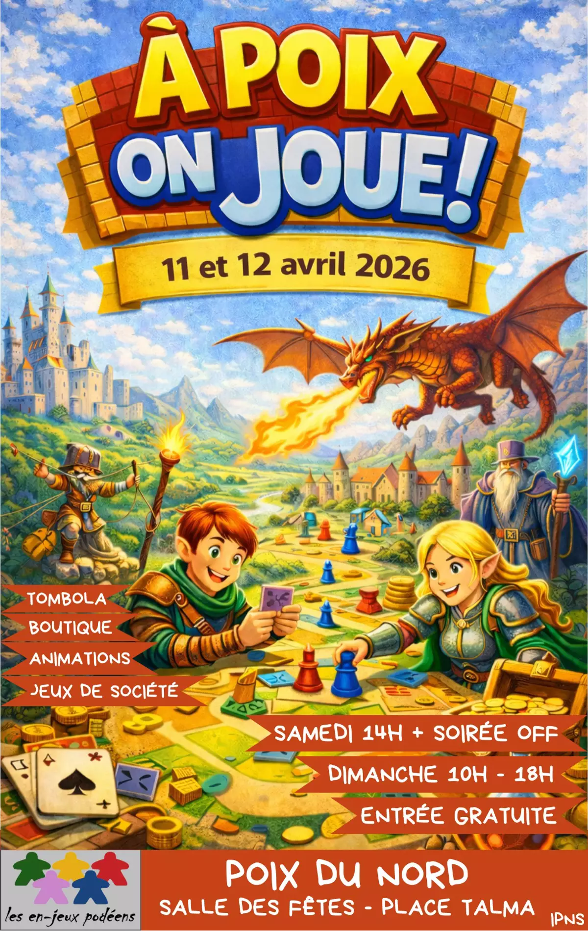 Official poster À poix on joue 2026