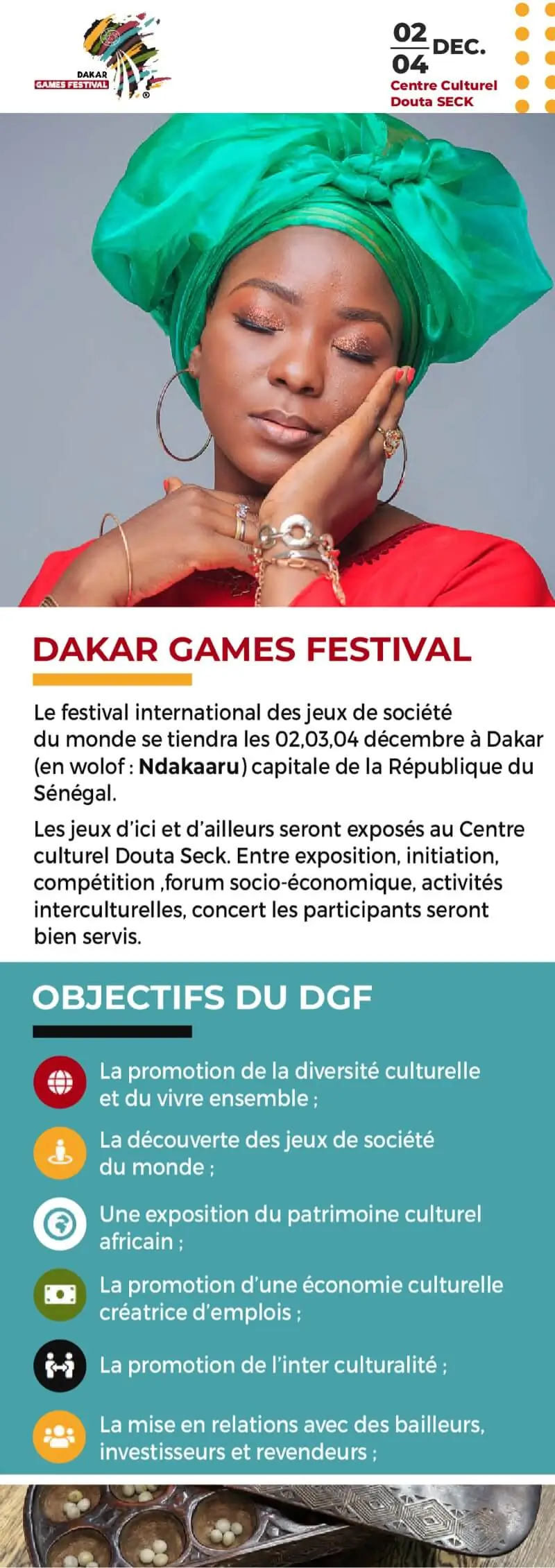 Affiche officielle Africa Games Festivals 2022