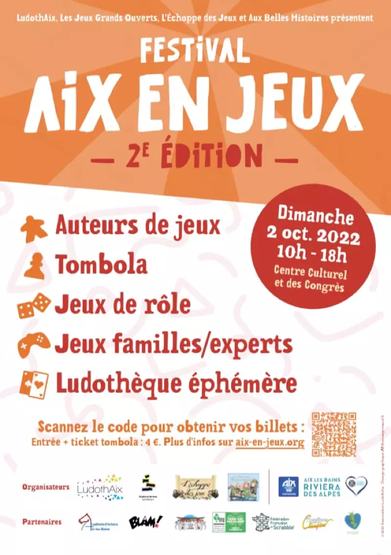 Affiche officielle Aix en Jeux ! 2022