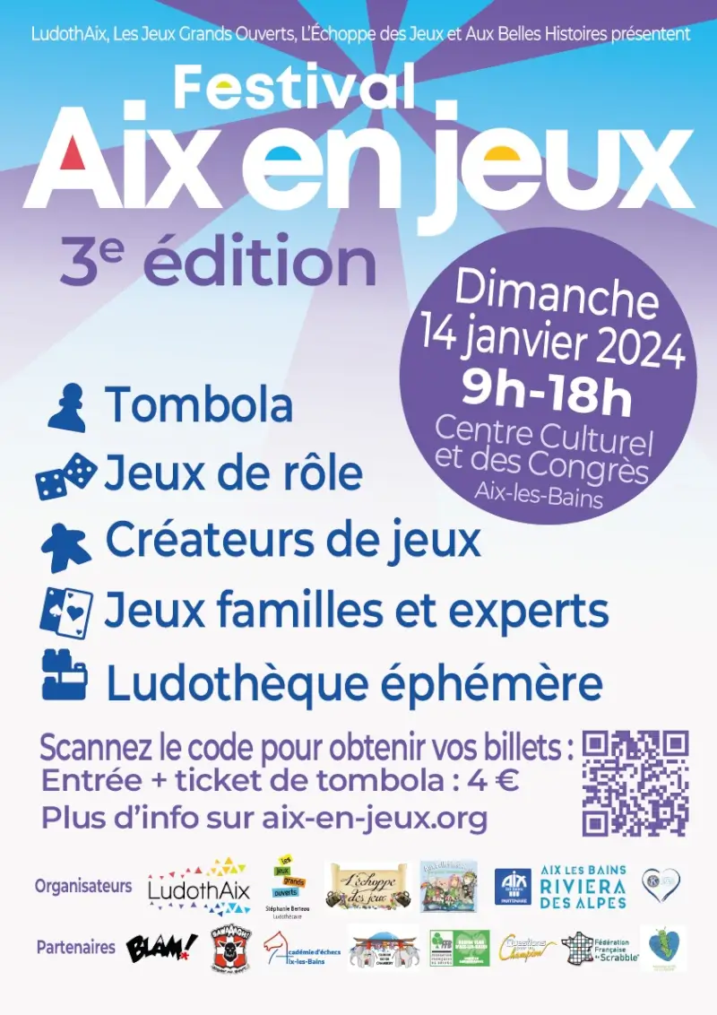 Official poster Aix en Jeux ! 2024
