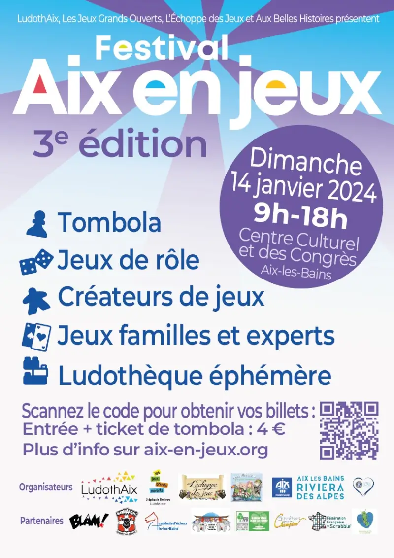 Affiche officielle Aix en Jeux ! 2024