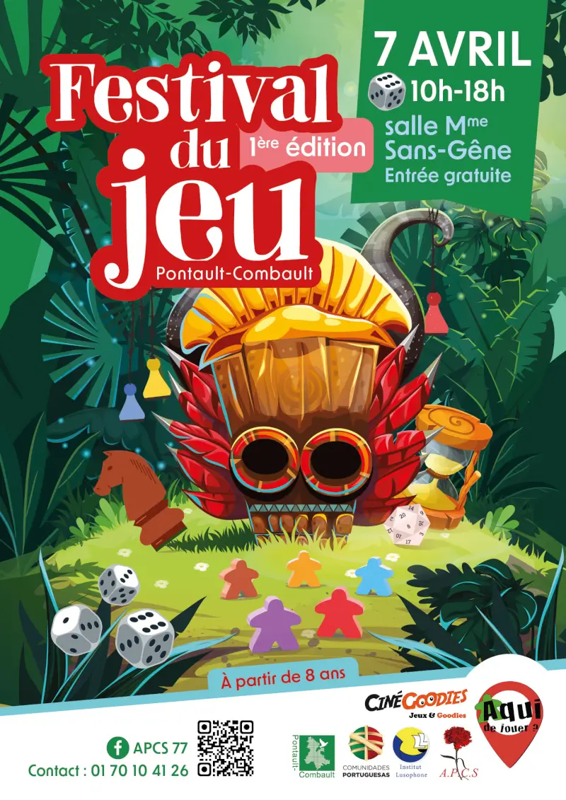 Affiche officielle Festival Aqui de jouer ? 2024