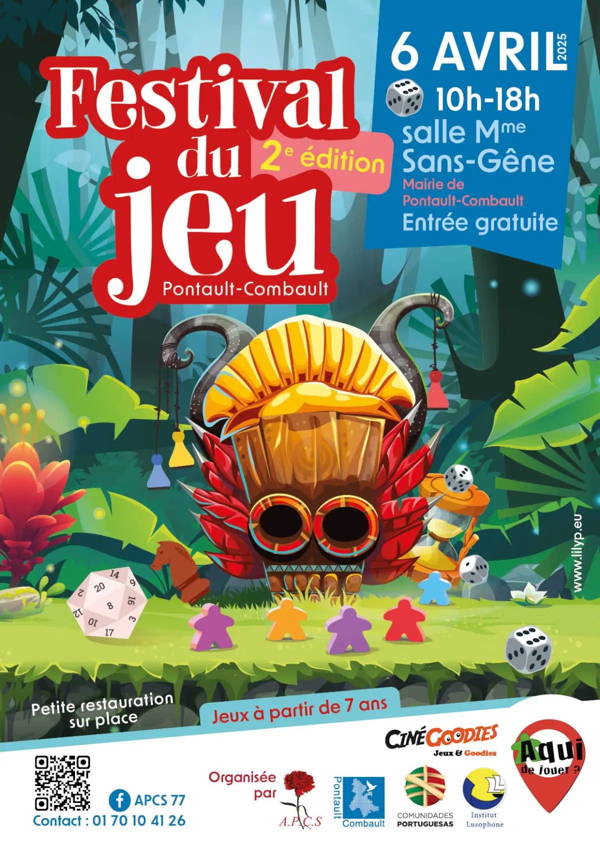 Affiche officielle Festival Aqui de jouer ? 2025