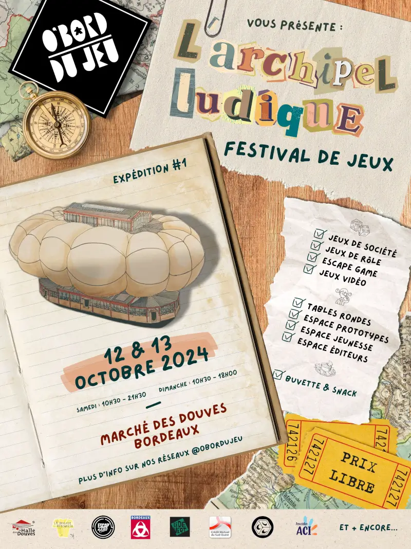 Affiche officielle L'archipel ludique - Expédition #2 2024