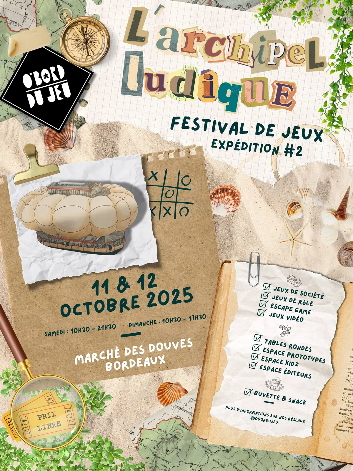 Affiche officielle L'archipel ludique - Expédition #2 2025