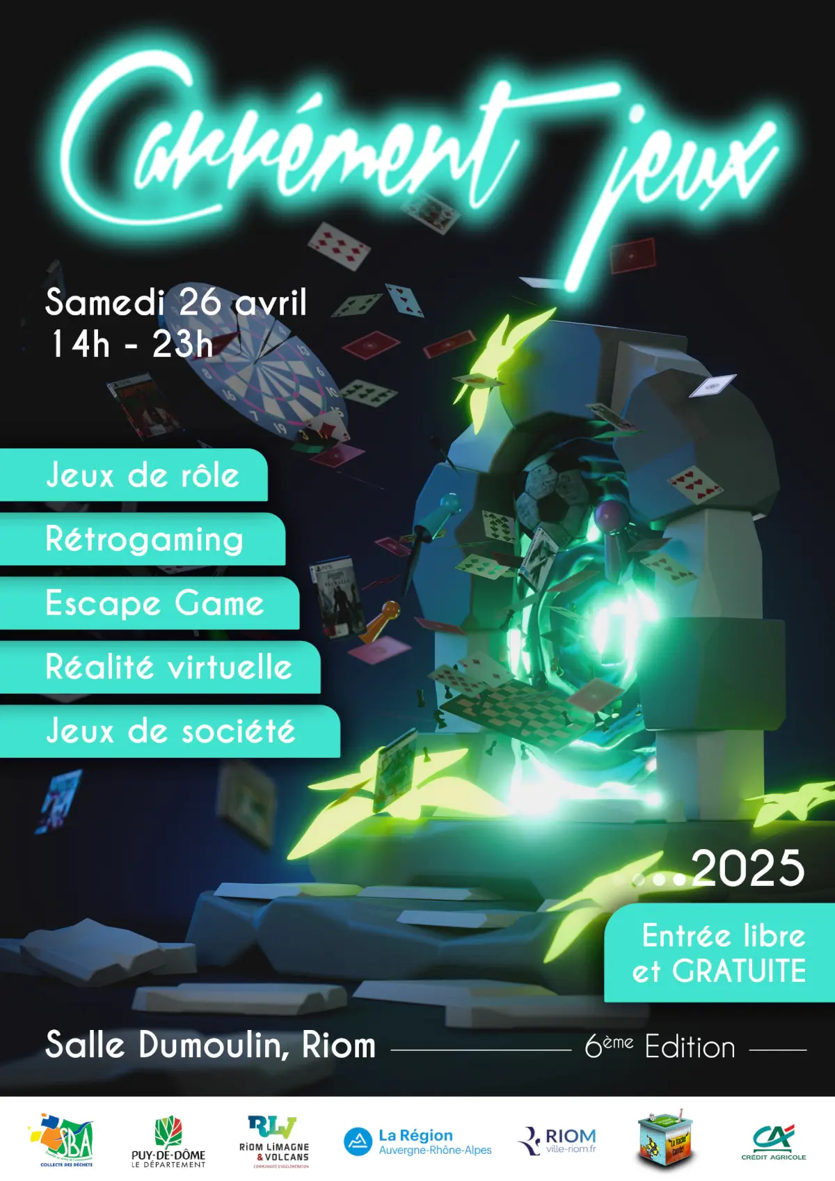 Affiche officielle Carrément Jeux 2025