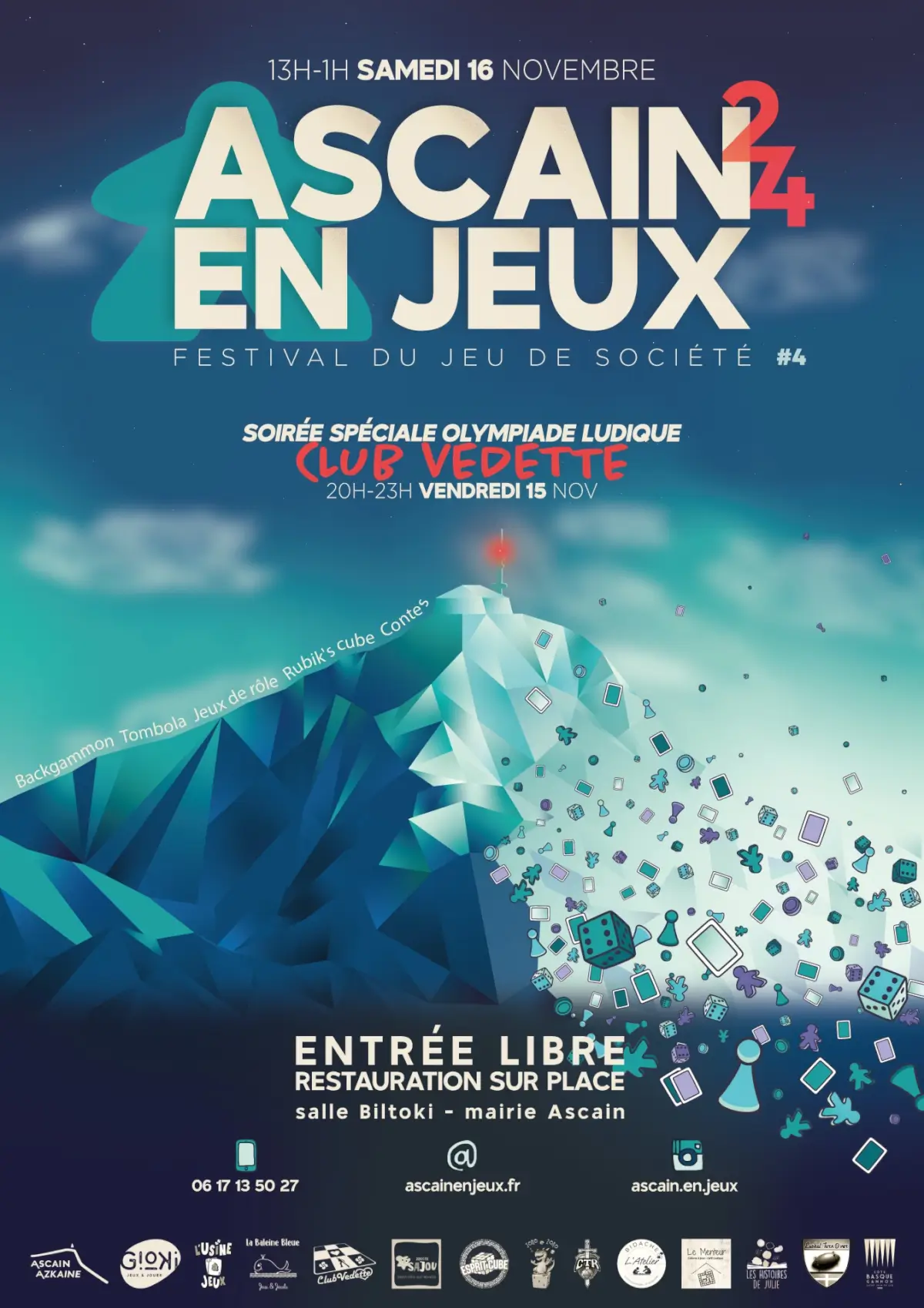 Affiche officielle Ascain en jeux 2024