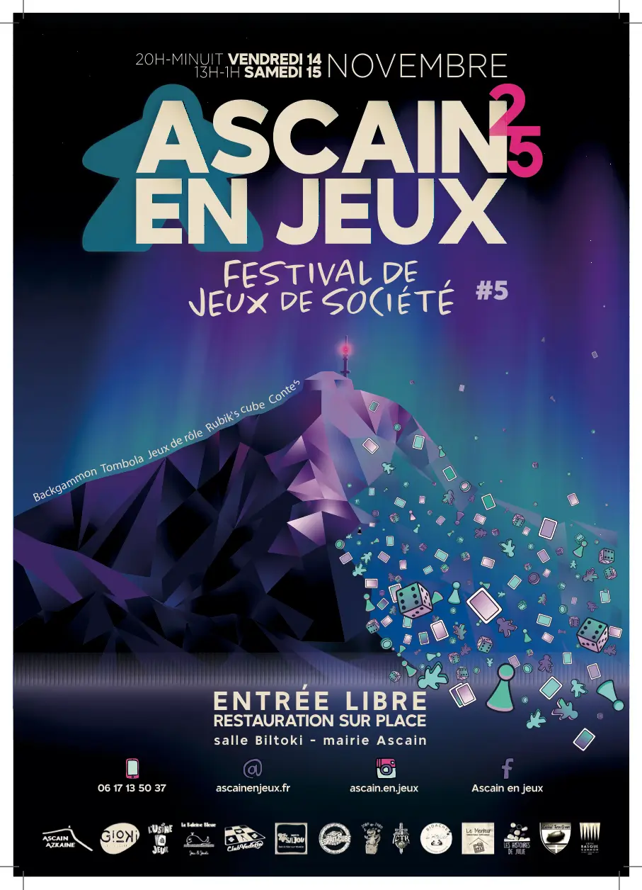 Affiche officielle Ascain en jeux 2025
