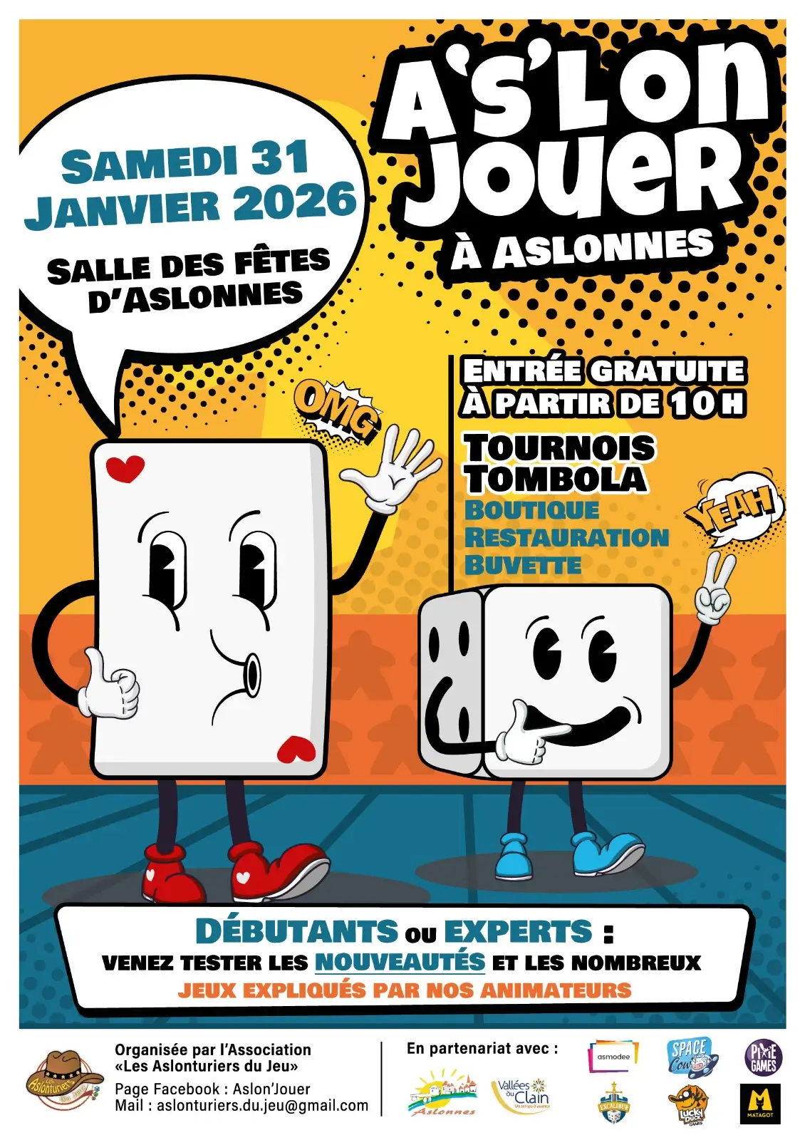Affiche officielle Aslon jouer 2026