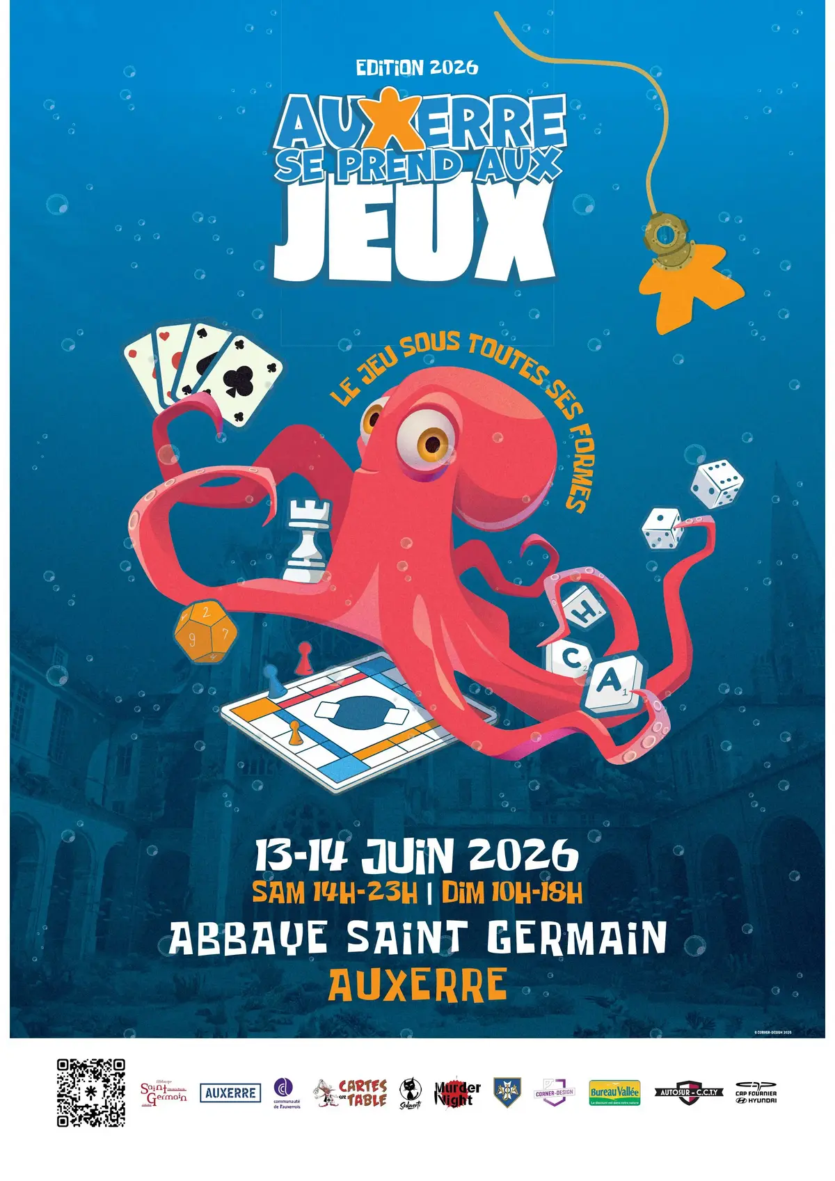 Affiche officielle Auxerre Se Prend Aux Jeux 2026