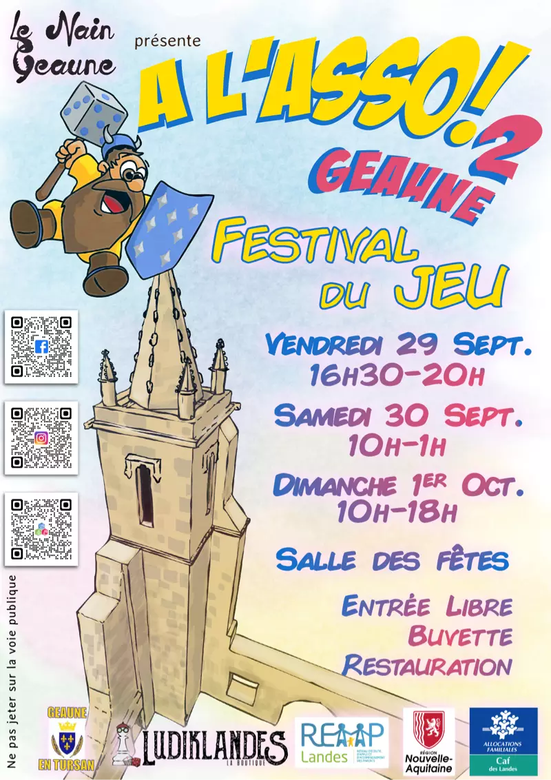 Official poster A l'Asso 2 Geaune 2023