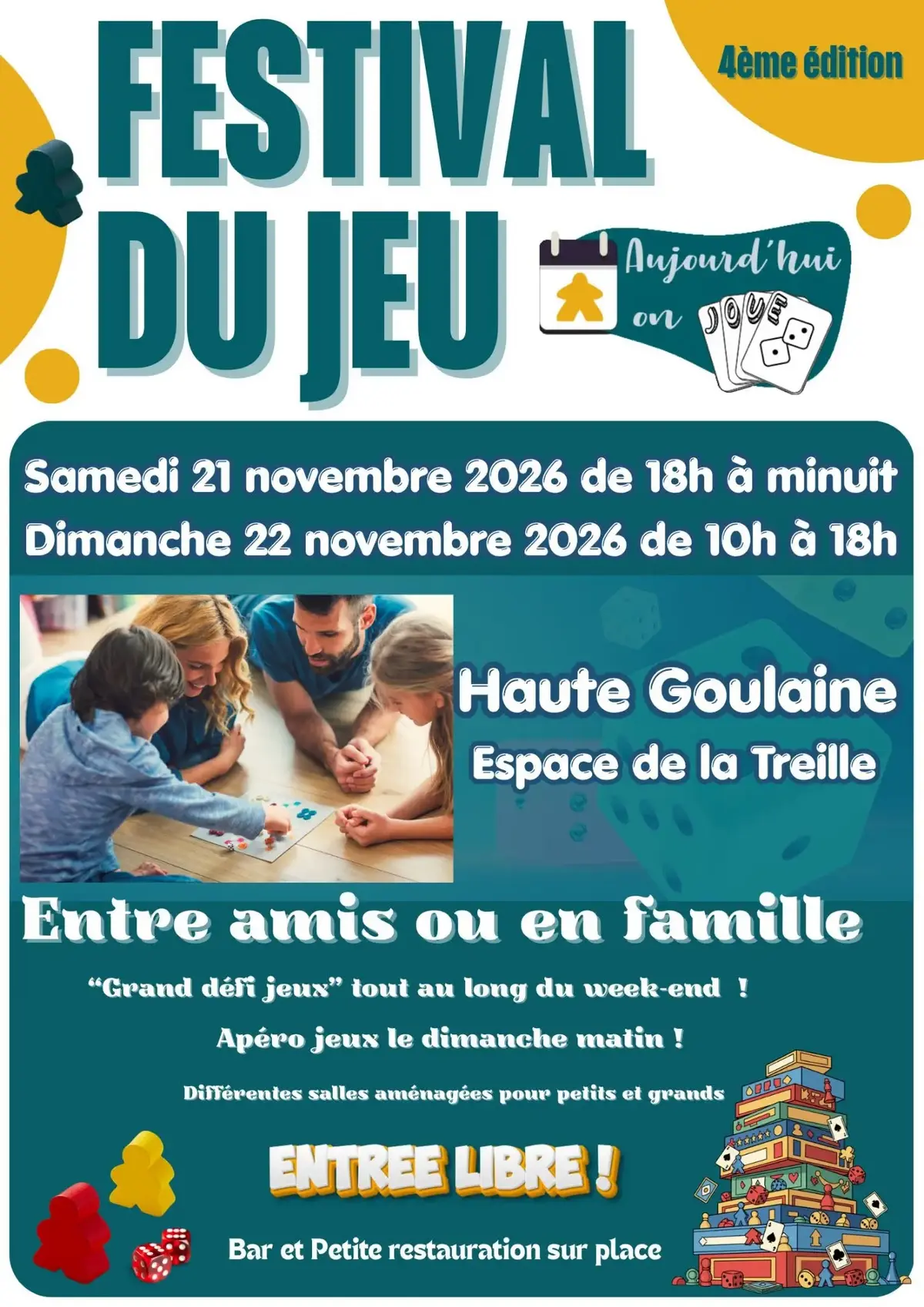 Affiche officielle Aujourd'hui on joue ! 2026