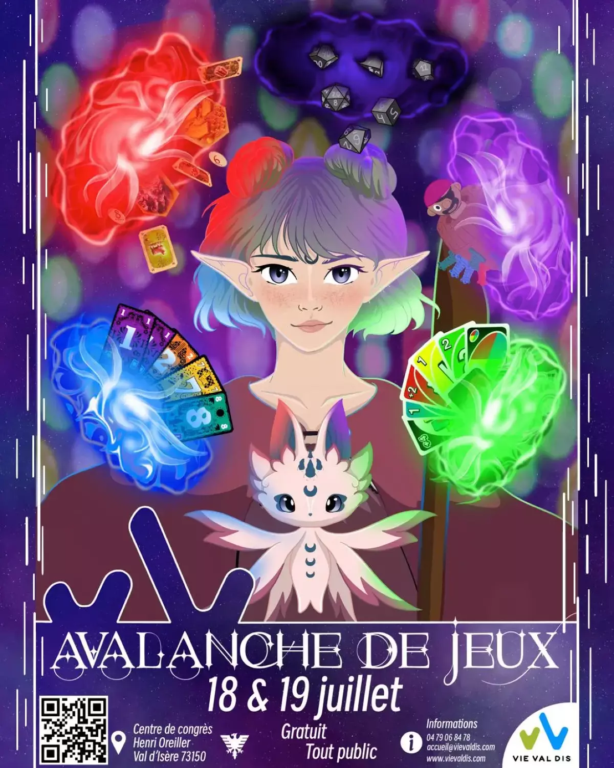 Official poster Festival aVALanche de jeux 2026