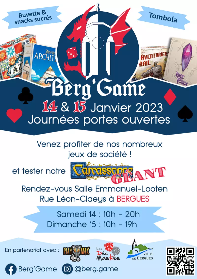 Official poster Berg'Game portes ouvertes 2023