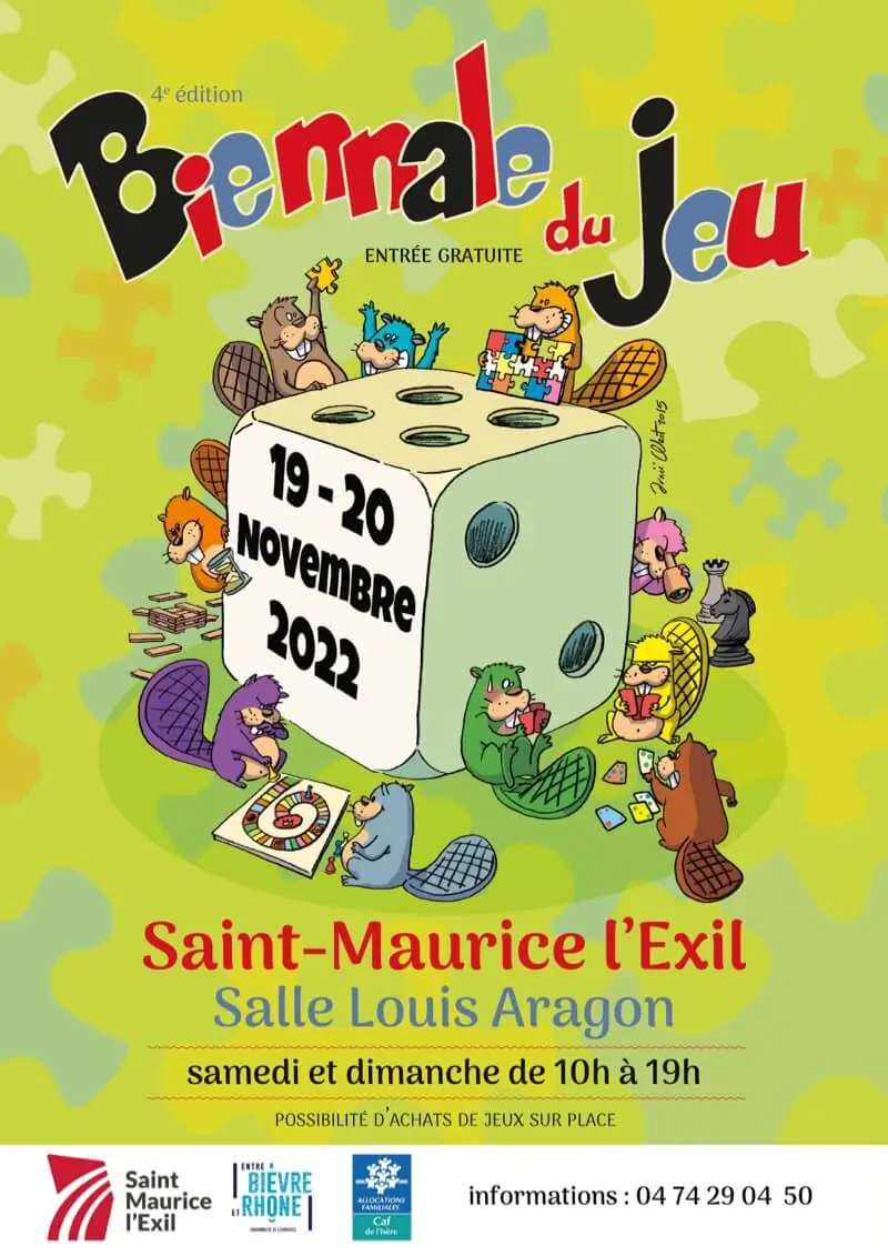 Affiche officielle Biennale du jeu 2022